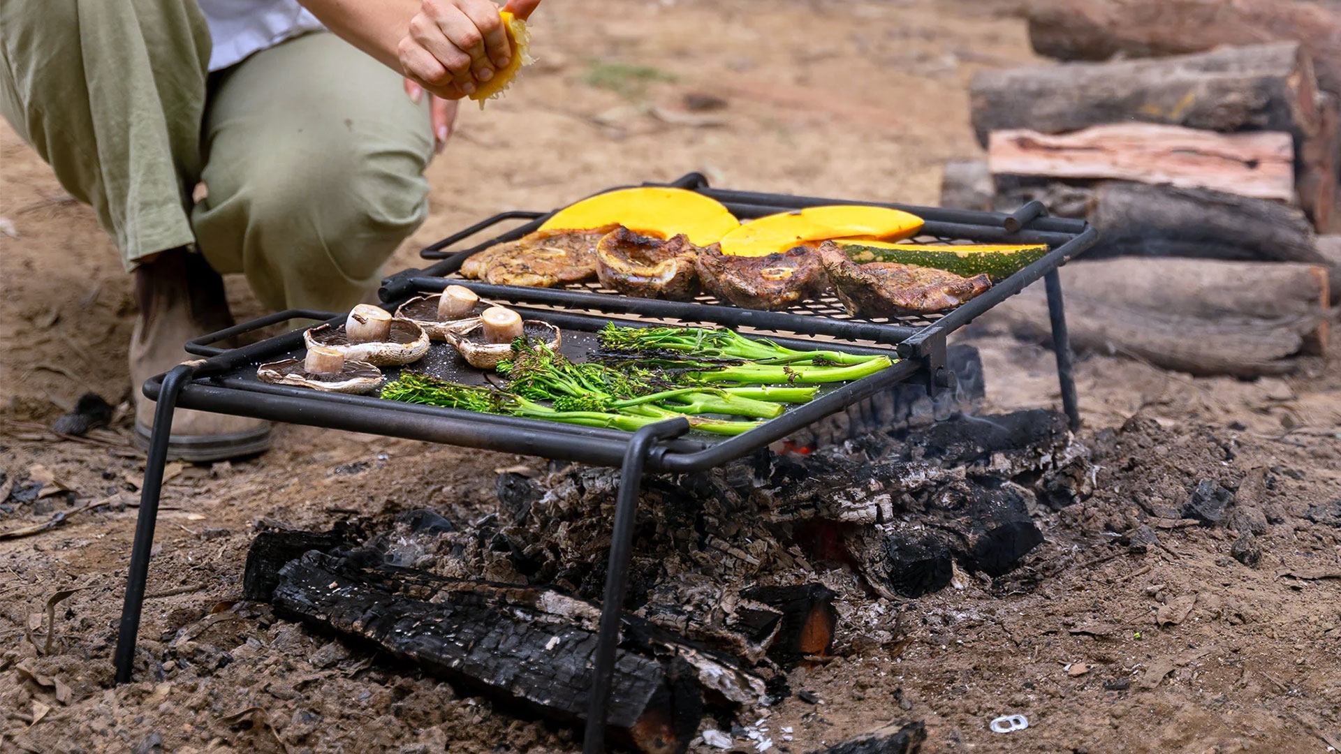 camping hotplate grill